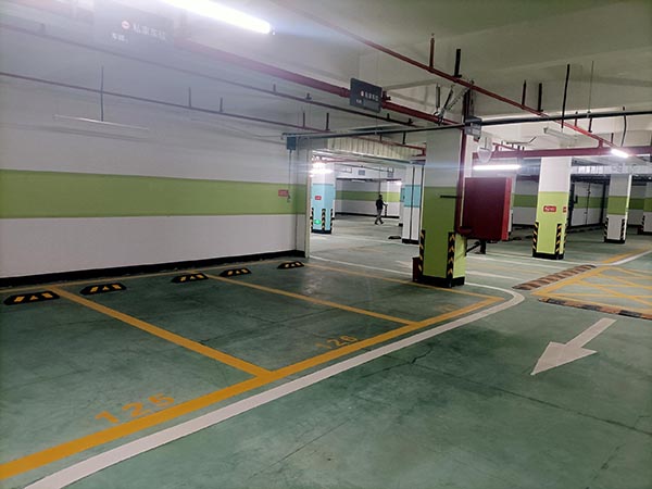 沙河小区划线